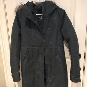 North Face down parka - small, grey